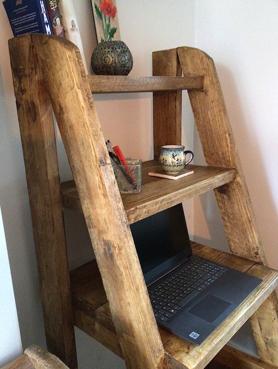Bespoke Ladder Bookshelf Desk Etsy Denmark