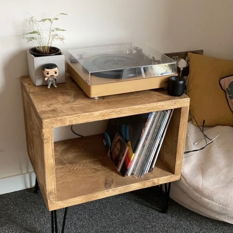 Vinyl record storage unit, coffee table, television stand image 6
