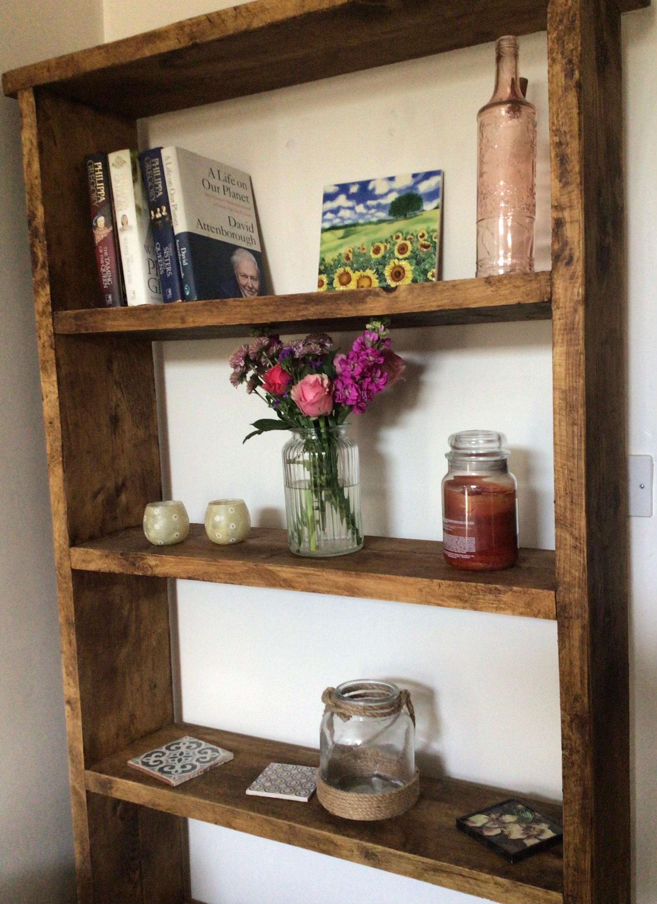 Rustic Bookshelves Free Standing Bookshelves Reclaimed Etsy UK