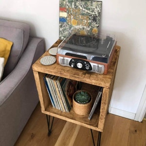Vinyl record storage unit, coffee table, television stand image 2