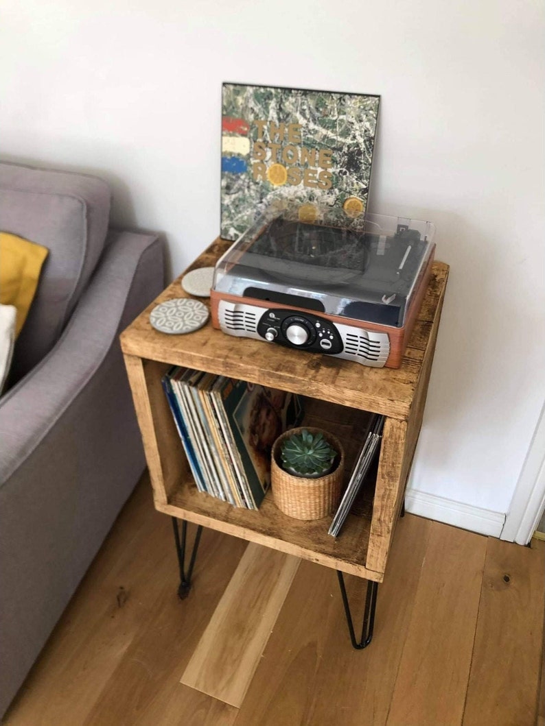 Vinyl record storage unit, coffee table, television stand image 2
