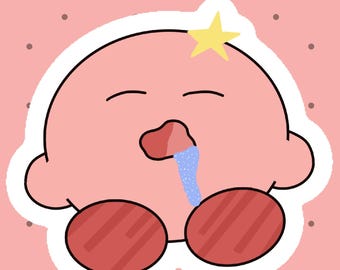 Pegatina linda de Kirby