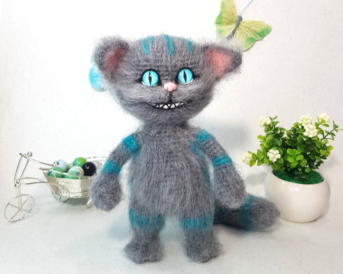 Cheshire cat crochet pattern Amigurumi cat with smile Etsy