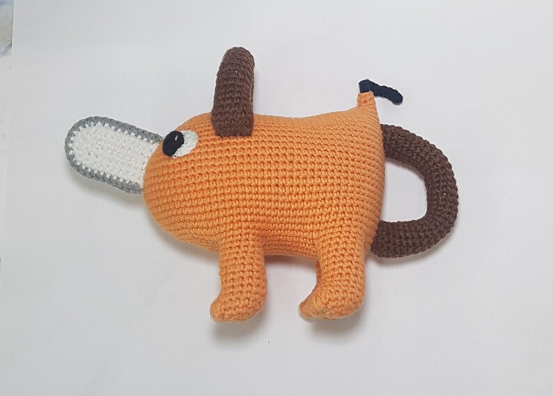 PDF crochet pattern Pochita. Chainsaw dog. Amigurumi English Etsy México