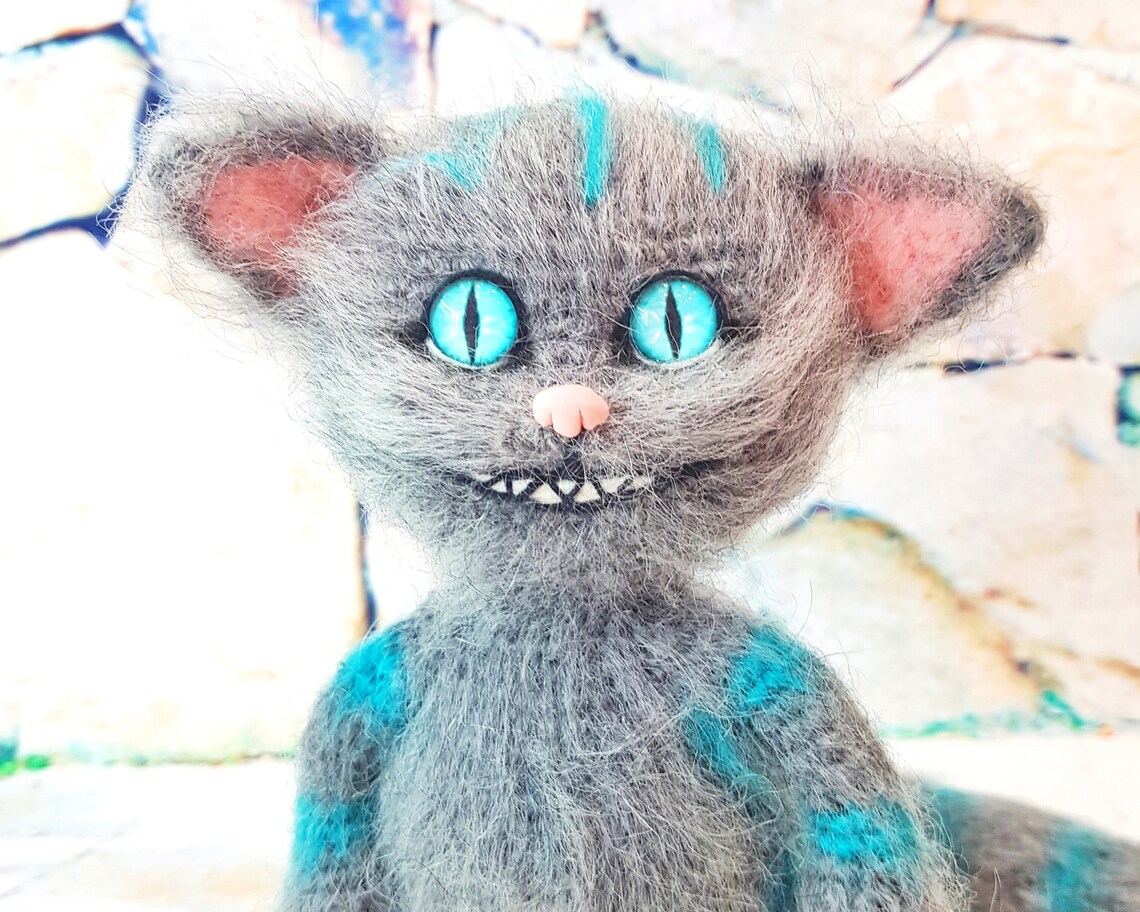 Cheshire cat crochet pattern Amigurumi cat with smile Etsy