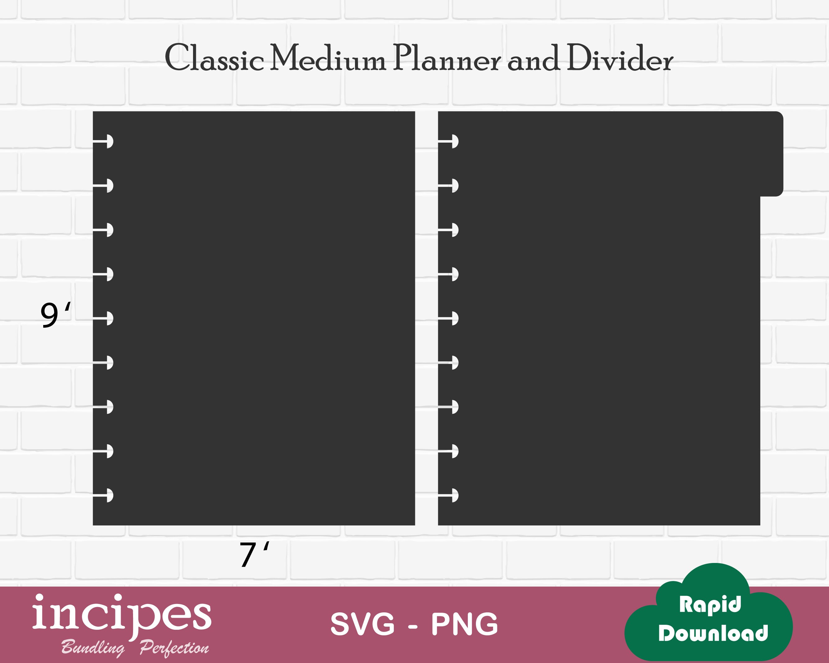 DIY Disc Bound Planner With Divider Page Templatesclassic Etsy