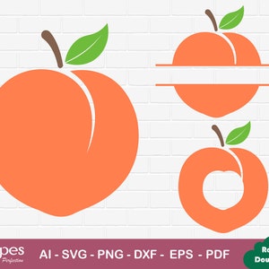 Peach SVG,Peach Split Monogram, Peach Circle Monogram, Peach Bundle svg, Peach Split Frame, Peach Circle Frame, Peach emoji design,fruit svg