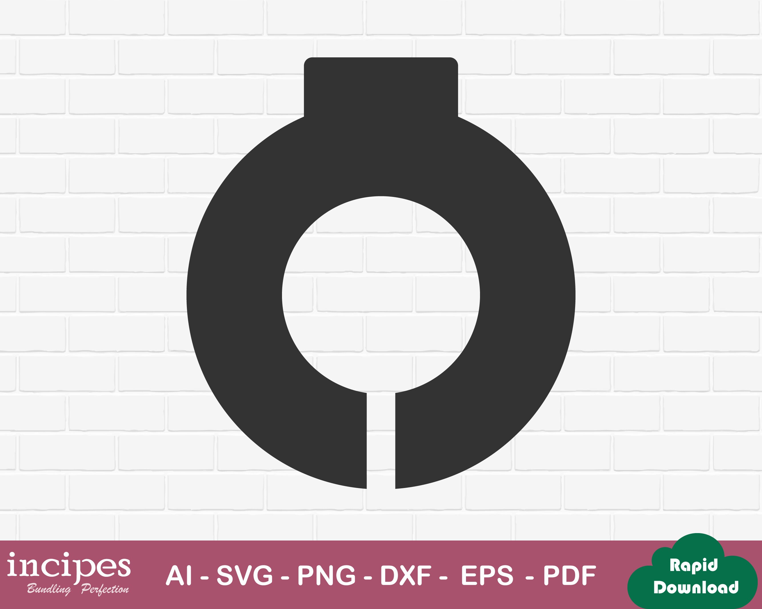 Circle Closet Divider Template, Round Clothes Divider Template, SVG