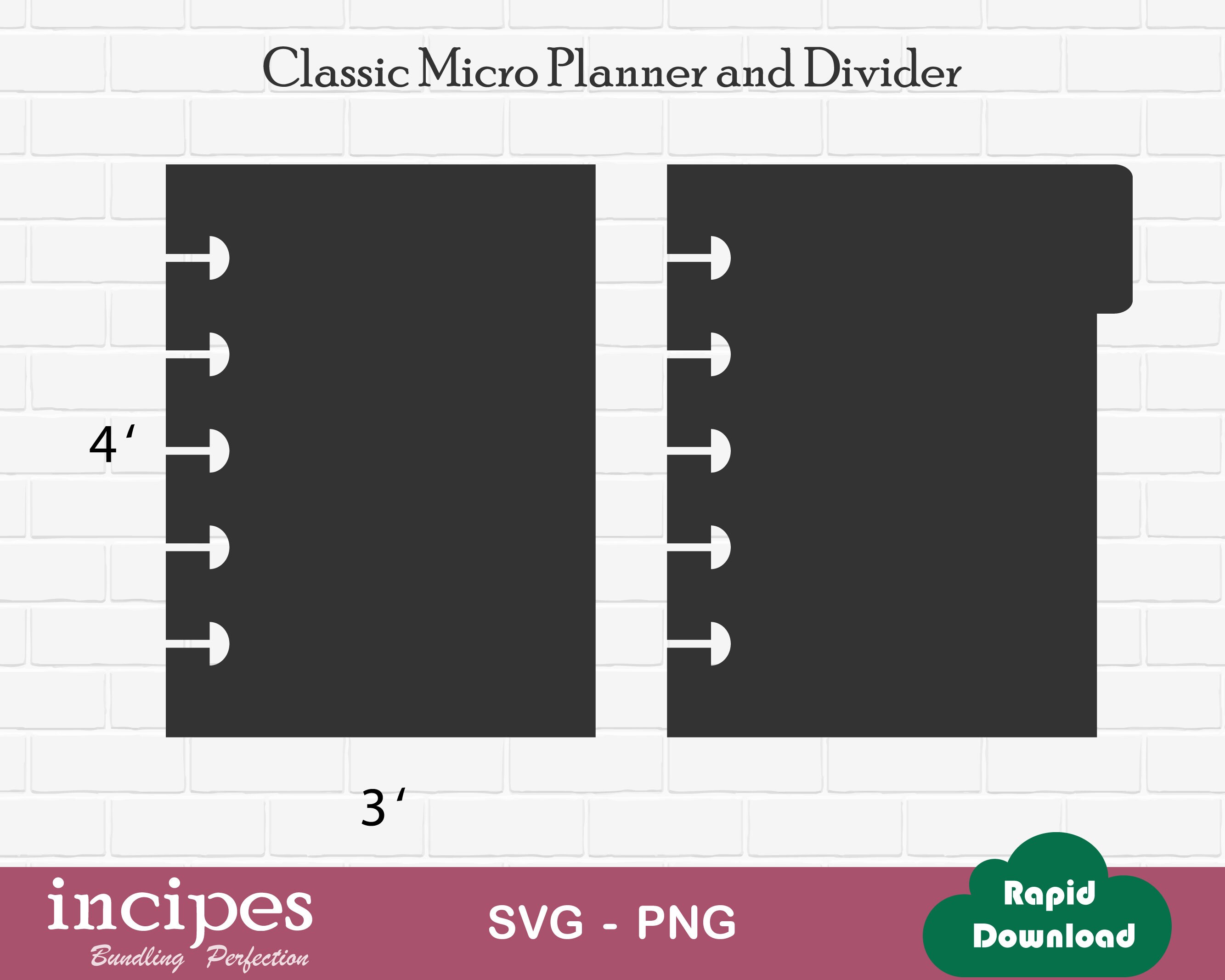 DIY Disc Bound Planner With Divider Page Templatesclassic Etsy