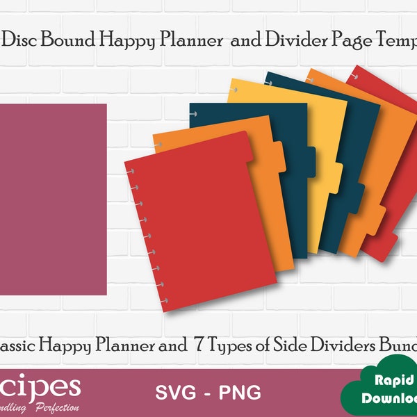 Happy Planner Svg Cutting Files - Etsy