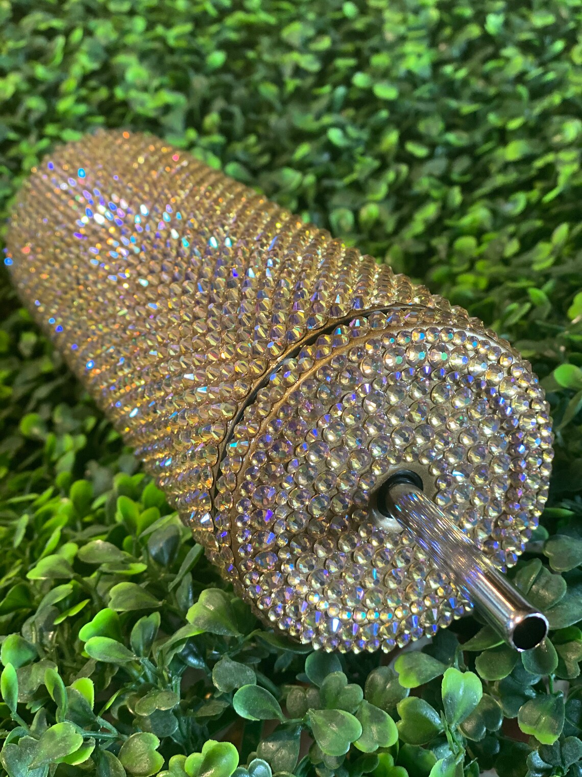 30 oz Rhinestone Tumbler Gold Bling cup Rhinestone Tumbler Etsy