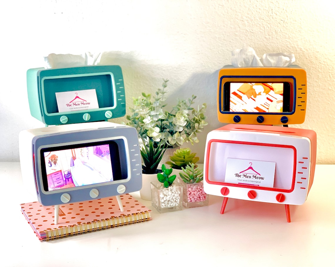 Customize 2 in 1 Tissue Box Cover TV Tissue Box and Phone - Etsy