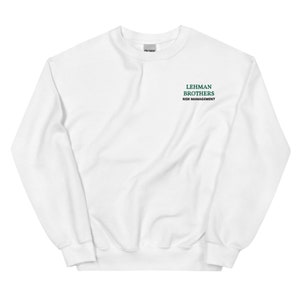 Lehman Brothers Risk Management Embroidered Sweatshirt zdjęcie 2