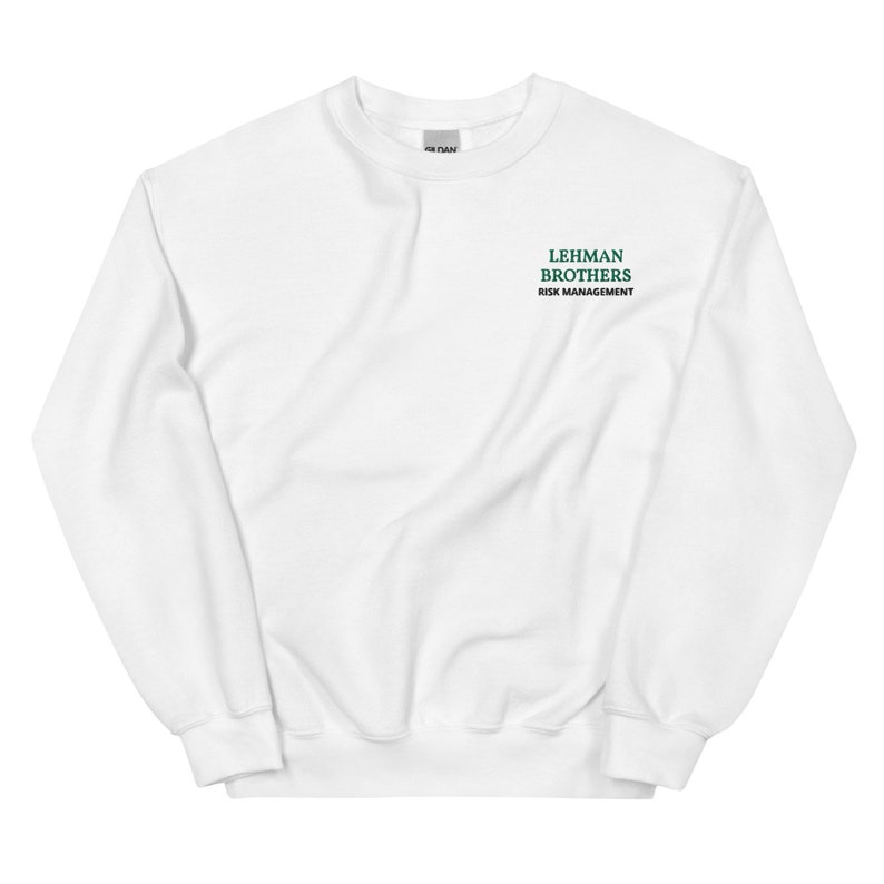 Lehman Brothers Risk Management Embroidered Sweatshirt zdjęcie 2