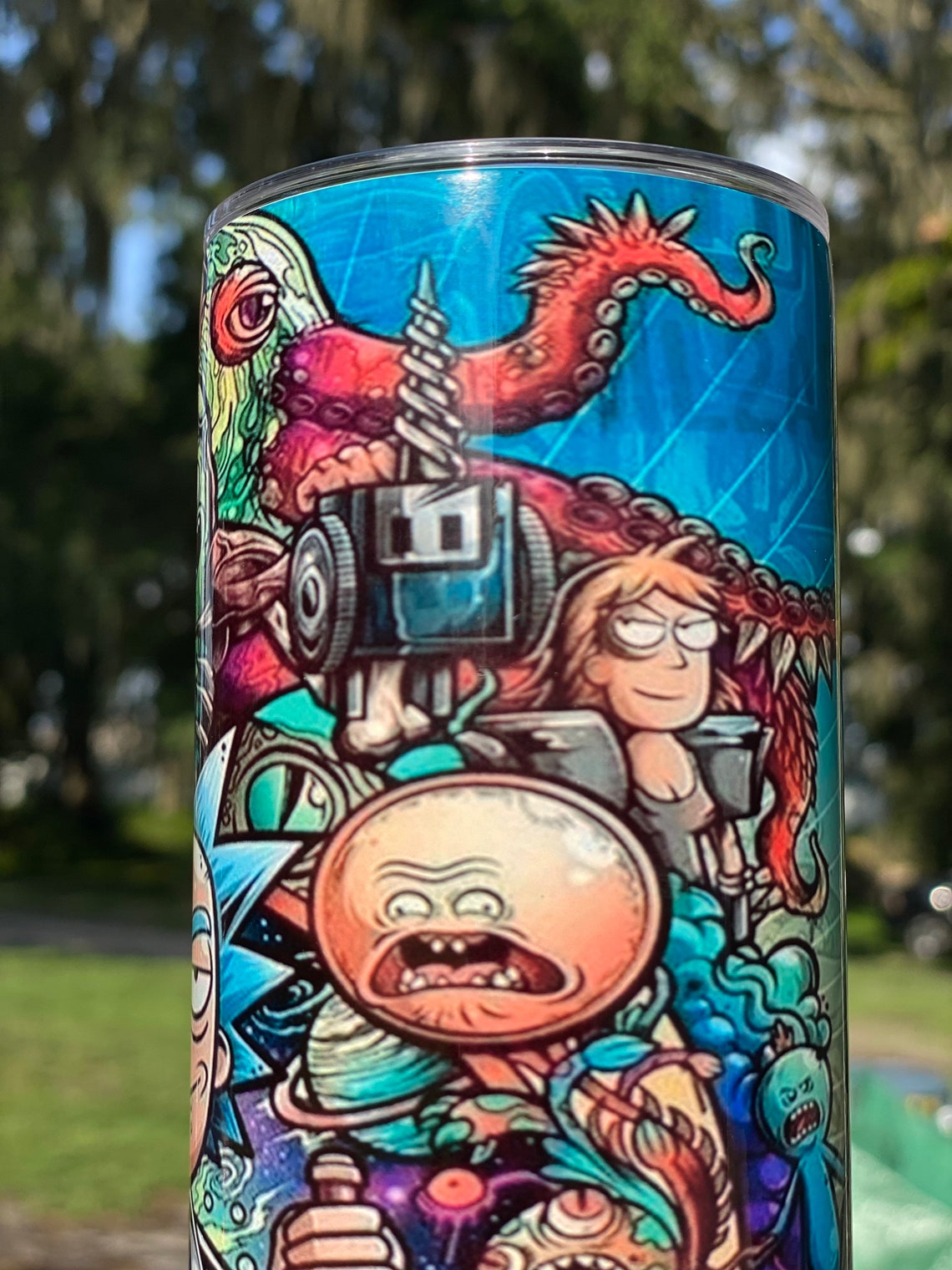 Rick and Morty 20 oz. Stainless Steel Custom Tumbler | Etsy