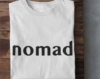 Nomad Graphic T-Shirt | Unisex Travel Tee, Adventure Clothing