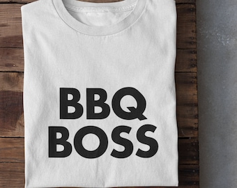 Camiseta BBQ BOSS: Divertida camiseta de barbacoa de maestro de la parrilla