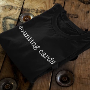 Camiseta de experto en blackjack / Camiseta de conteo de cartas / Ropa de fanático del casino / Regalo único del jugador / Algodón suave unisex / Camiseta entusiasta del juego