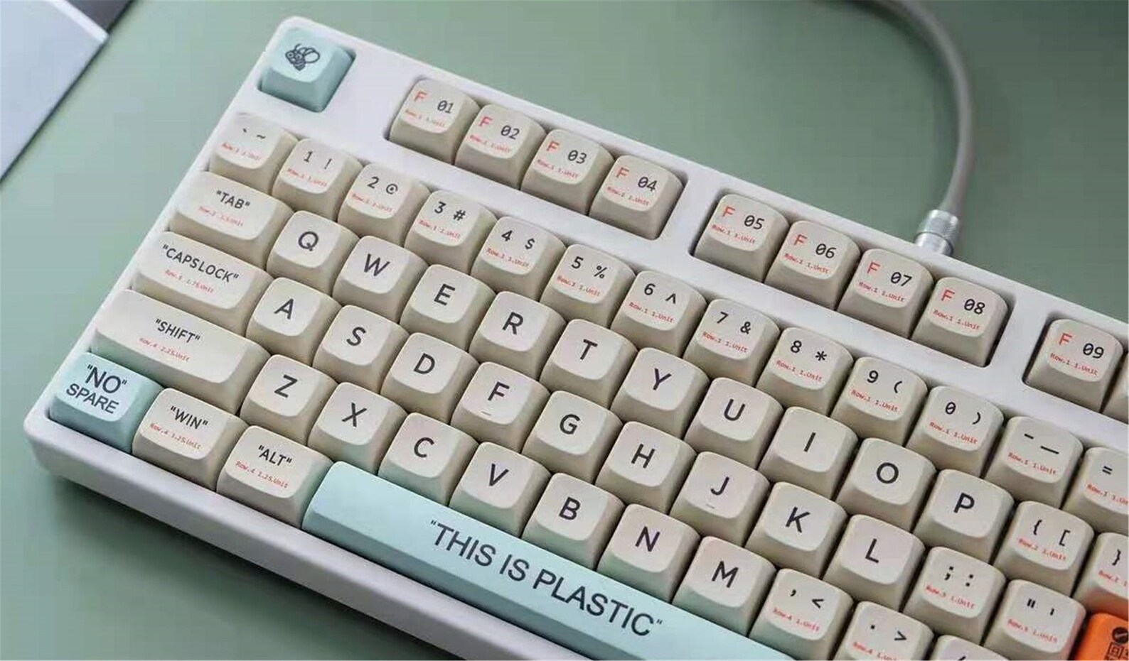 This is Plastic Keycaps Set XDA Keycaps Set Artisan PBT Etsy