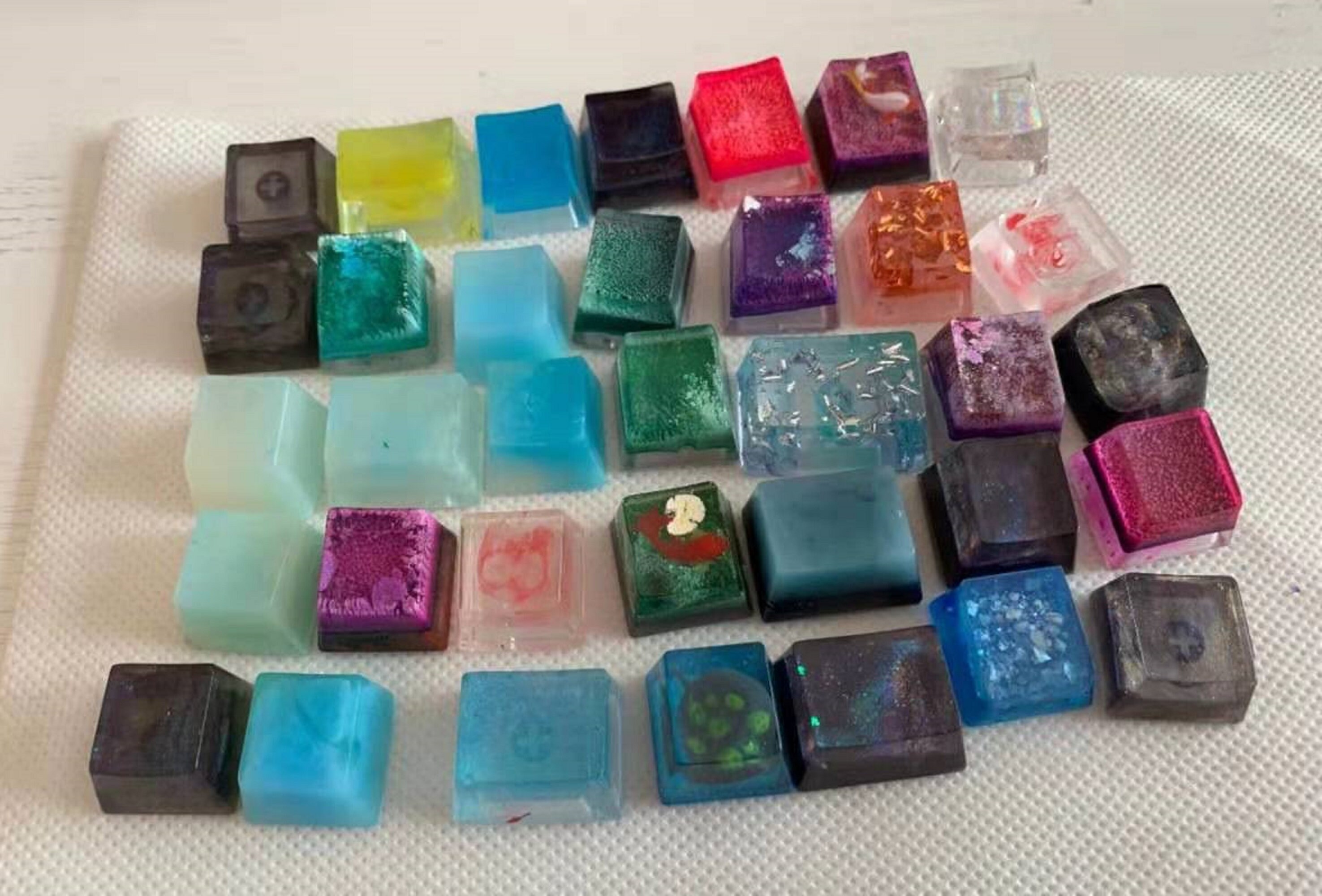 Random 8 SA Keycaps Artisan Resin Keycap Best Creative Etsy