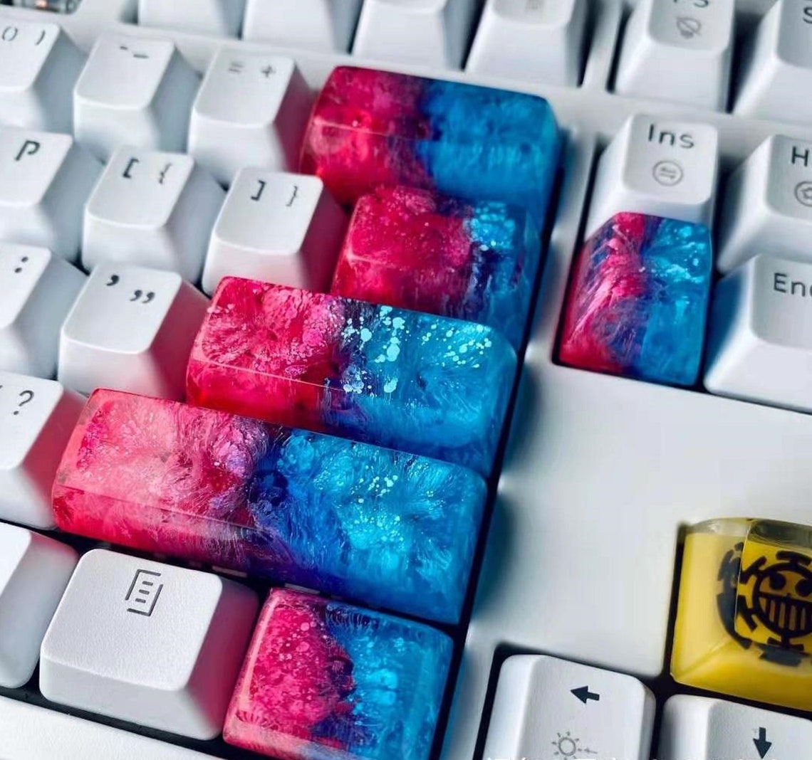 Fire & Ice Keycaps Artisan Resin Keycap Mechanical MX Etsy
