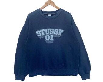 STUSSY Kyoto Embroidery Dragon Logo Crewneck Sweatshirt Size - Etsy
