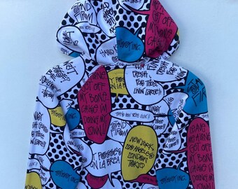 STUSSY Hoodie Sweater White Colourful Colour Sweater