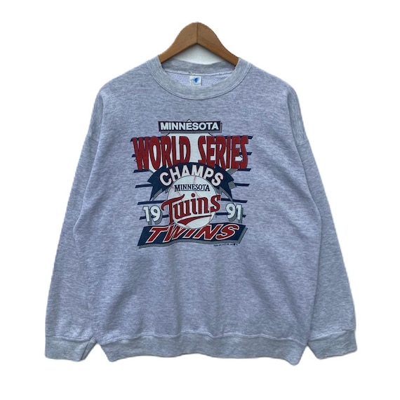 Vintage Distressed 1991 MINNESOTA TWINS MLB Sweatshirt Sweater Crew Neck Xxl Size Pullover Jumper Vtg 90s Major League Baseball Champions Etsy UK