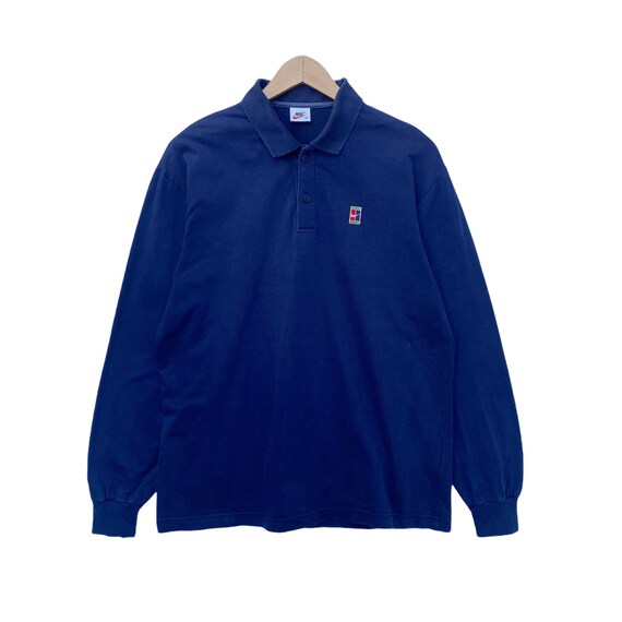Vintage NIKE COURT Collared Long Sleeve 