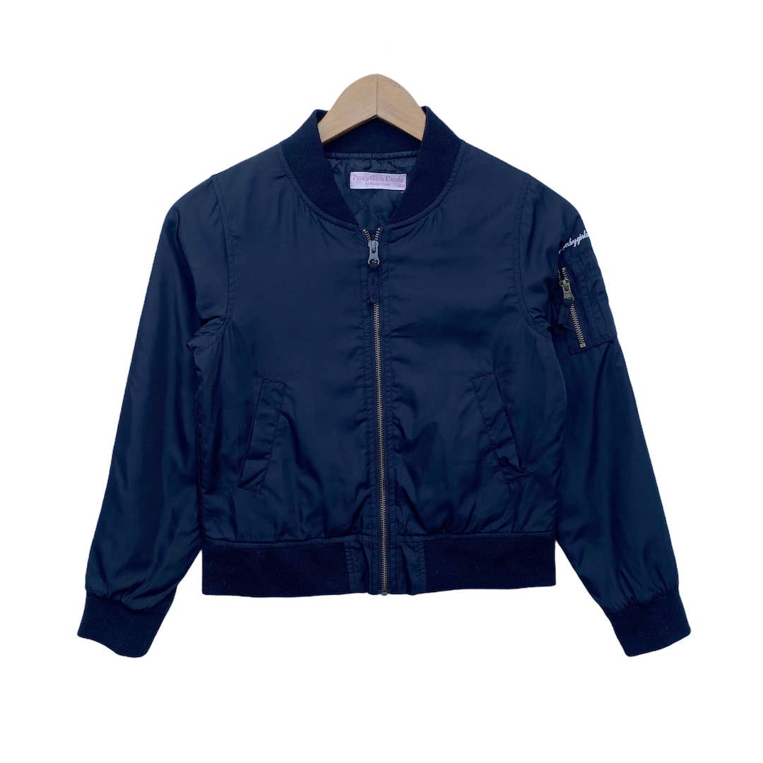 Pinky Girls Candy Bomber Jacket Sweater Buttons up Zipper Long Etsy