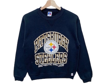 Vintage PITTSBURGH STEELER Nfl Sweatshirt Sweater Crew Neck Small Size Pullover Vtg 90s National Football League American Black Colour