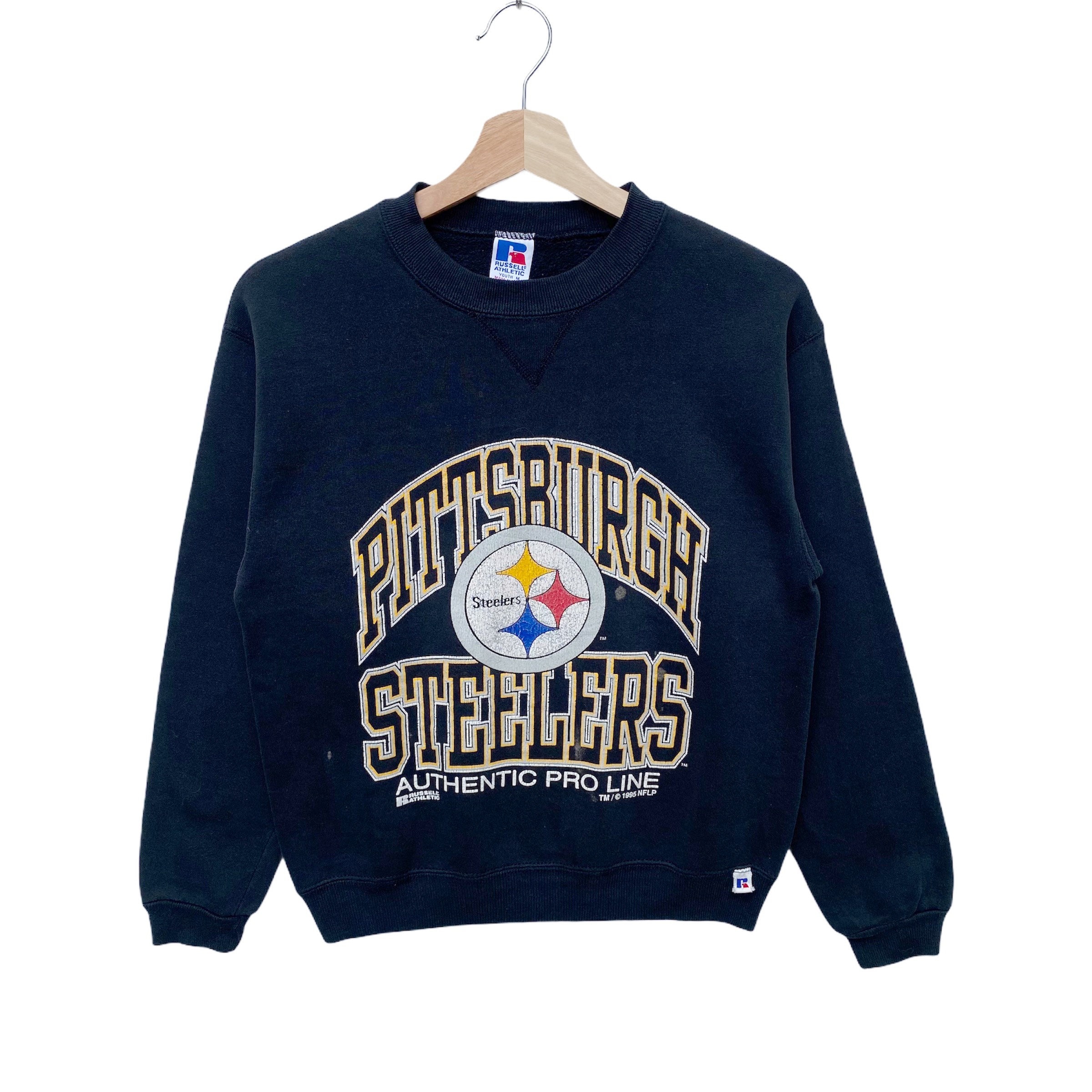 Womens steelers crewneck sweatshirt hotsell
