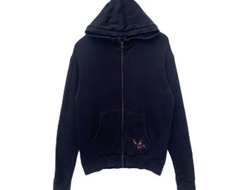トップス 00s tsumori chisato coating hoodie y2k Vintage TSUMORI CHISATO Hoodie Zipper Sweater Long Sleeve Large