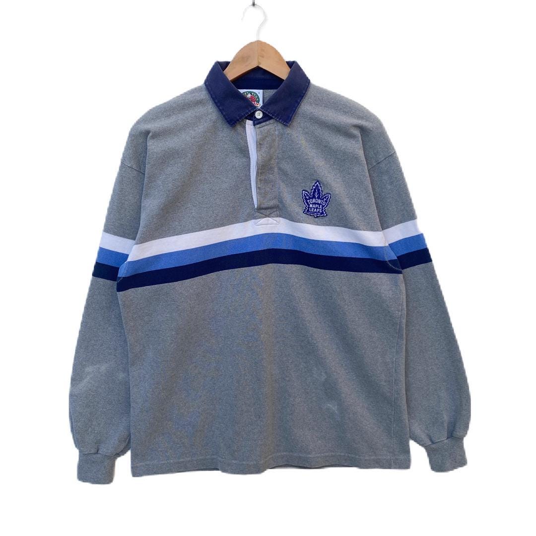 Vintage TORONTO MAPLE LEAFS Barbarian Polo Shirt Striped Pullover