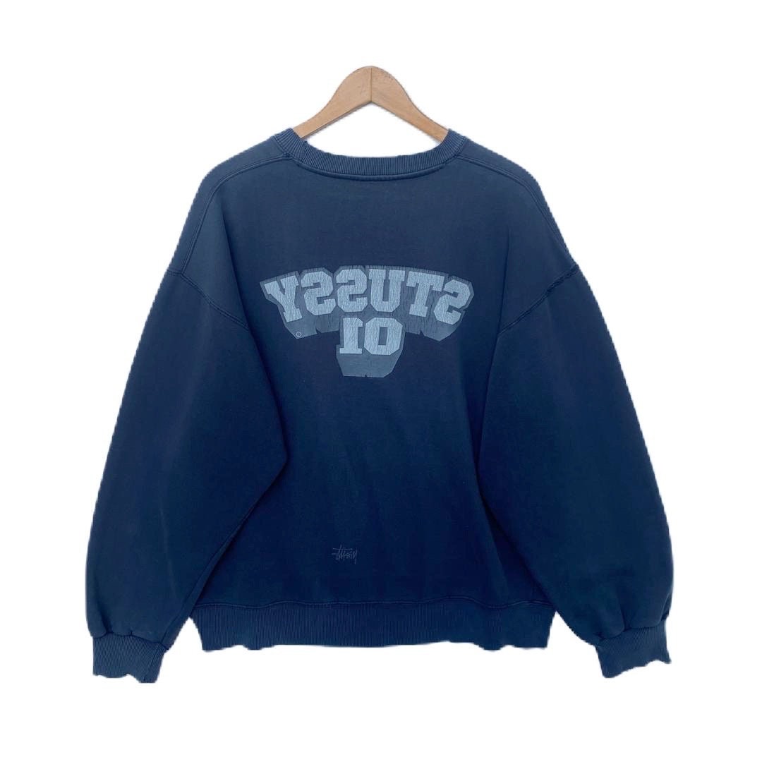 トップス Vintage stussy sweat PICK!!! Vintage Sweatshirt Stussy Old Skool Flavor Big Logo