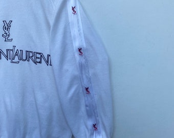 Vintage YVES SAINT LAURENT Sweatshirt Sweater With Sidetape Vintage YVES SAINT LAURENT Sweatshirt Sweater With Sidetape