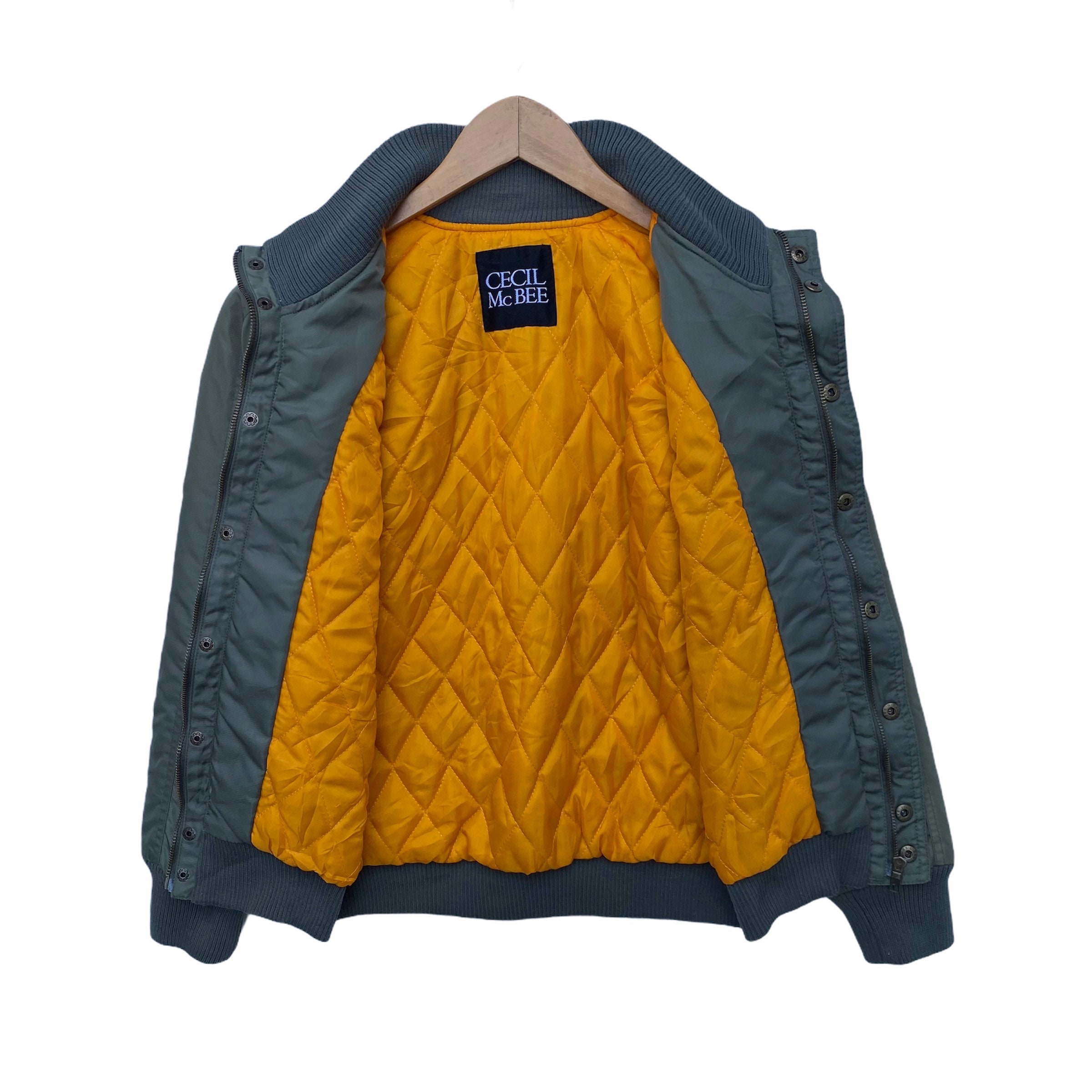 CECIL Mcbee Bomber Jacket Sweater Buttons up Zipper Long