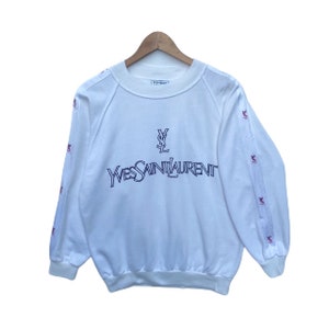 YSL YVES SAINT LAURENT ネイビー　ロゴスウェット YSL YVES SAINT LAURENT ネイビーロゴスウェット