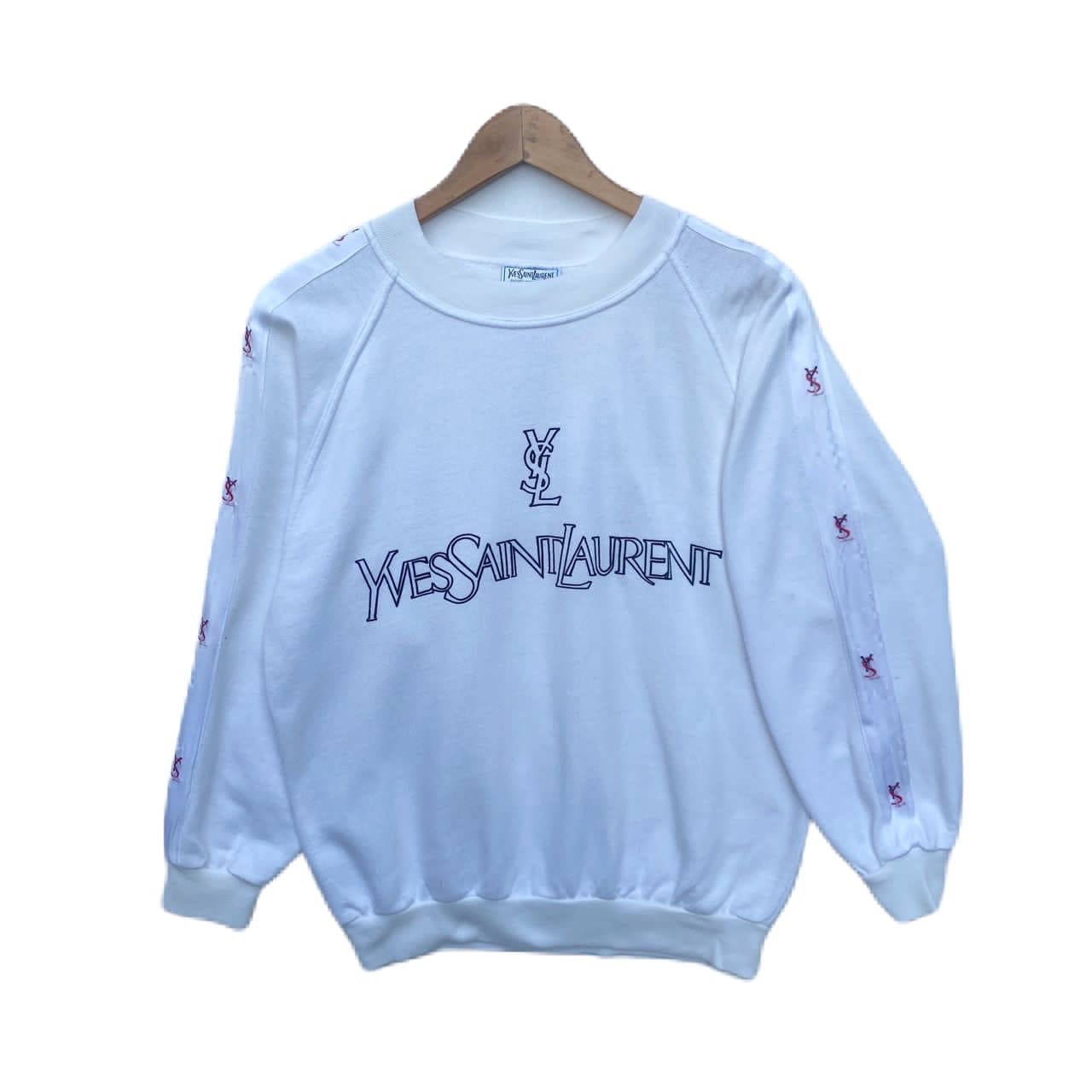 Vintage YVES SAINT LAURENT Sweatshirt Sweater With Sidetape Vintage YVES SAINT LAURENT Sweatshirt Sweater With Sidetape