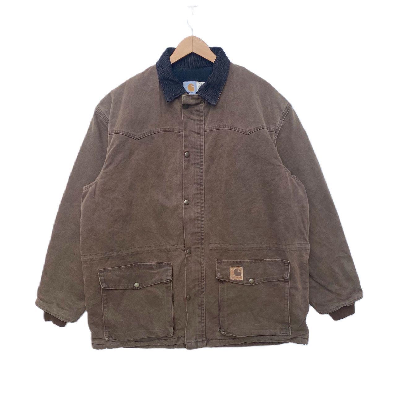 Carhartt Mens Black USA Blanket Lined Full Chore Coat (CO1