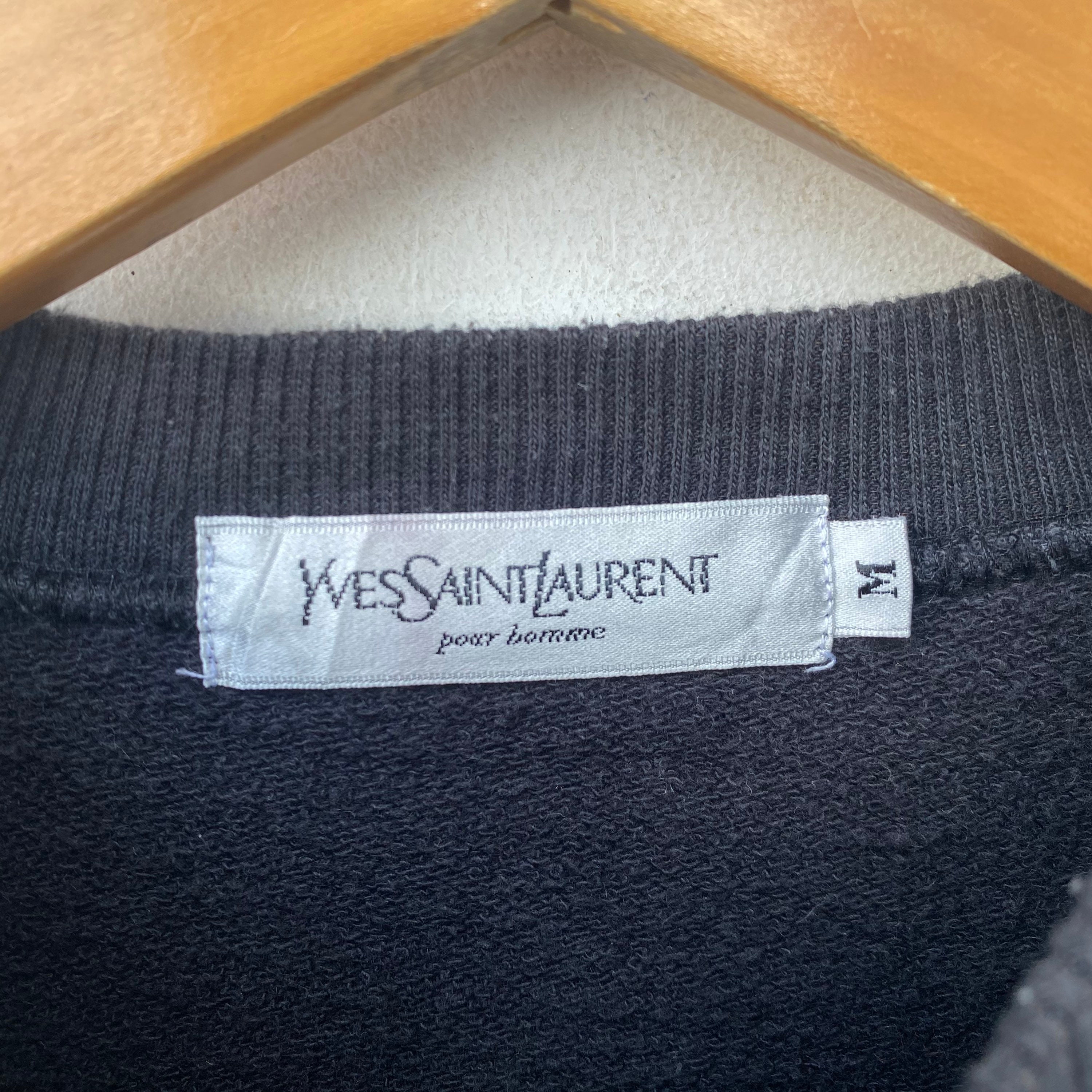 Vintage YVES SAINT LAURENT Sweatshirt Sweater Embroidery