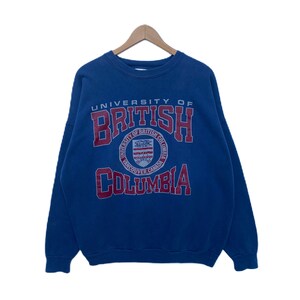 Vintage UNIVERSITY of BRITISH COLUMBIA Sweatshirt Sweater Pullover