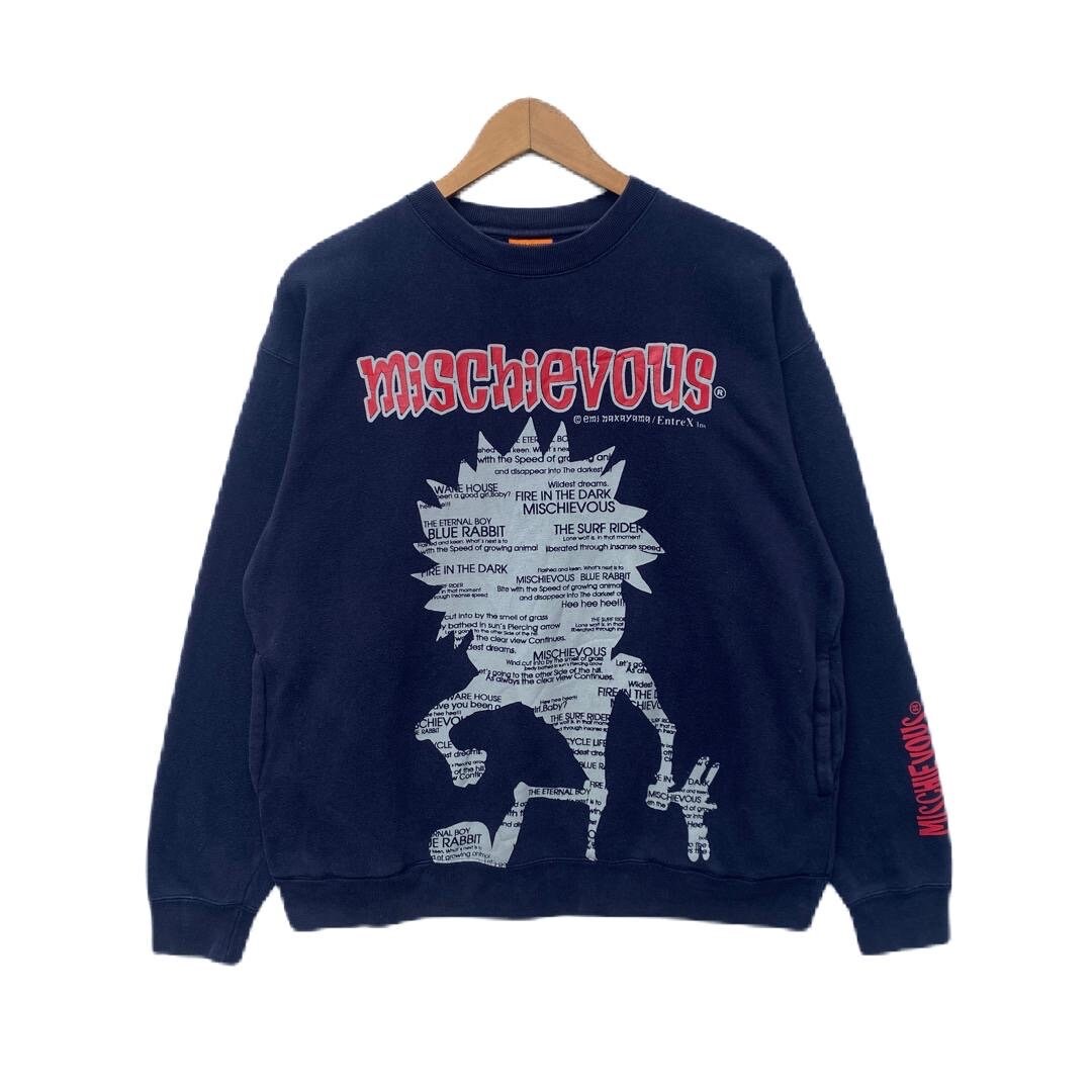 Vintage MISCHIEVOUS Sweatshirt Sweater Pullover Jumper Large