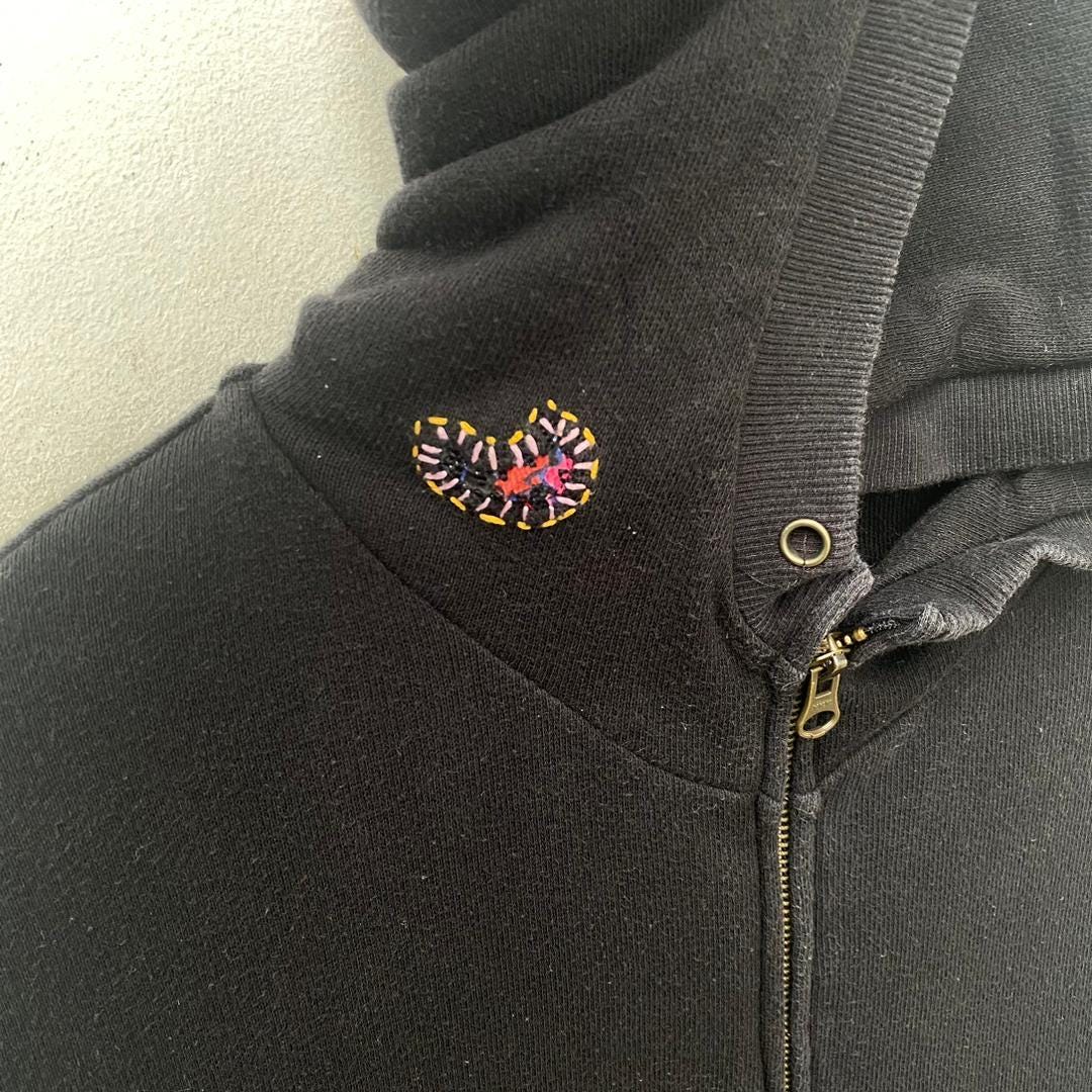Vintage TSUMORI CHISATO Hoodie Zipper Sweater Long Sleeve Large