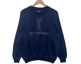 【素敵なデザイン❗️】Yves Saint Laurent 青 セーター Y2K 超爆安 素敵なデザイン❗️】Yves Saint Laurent 青 セーター
