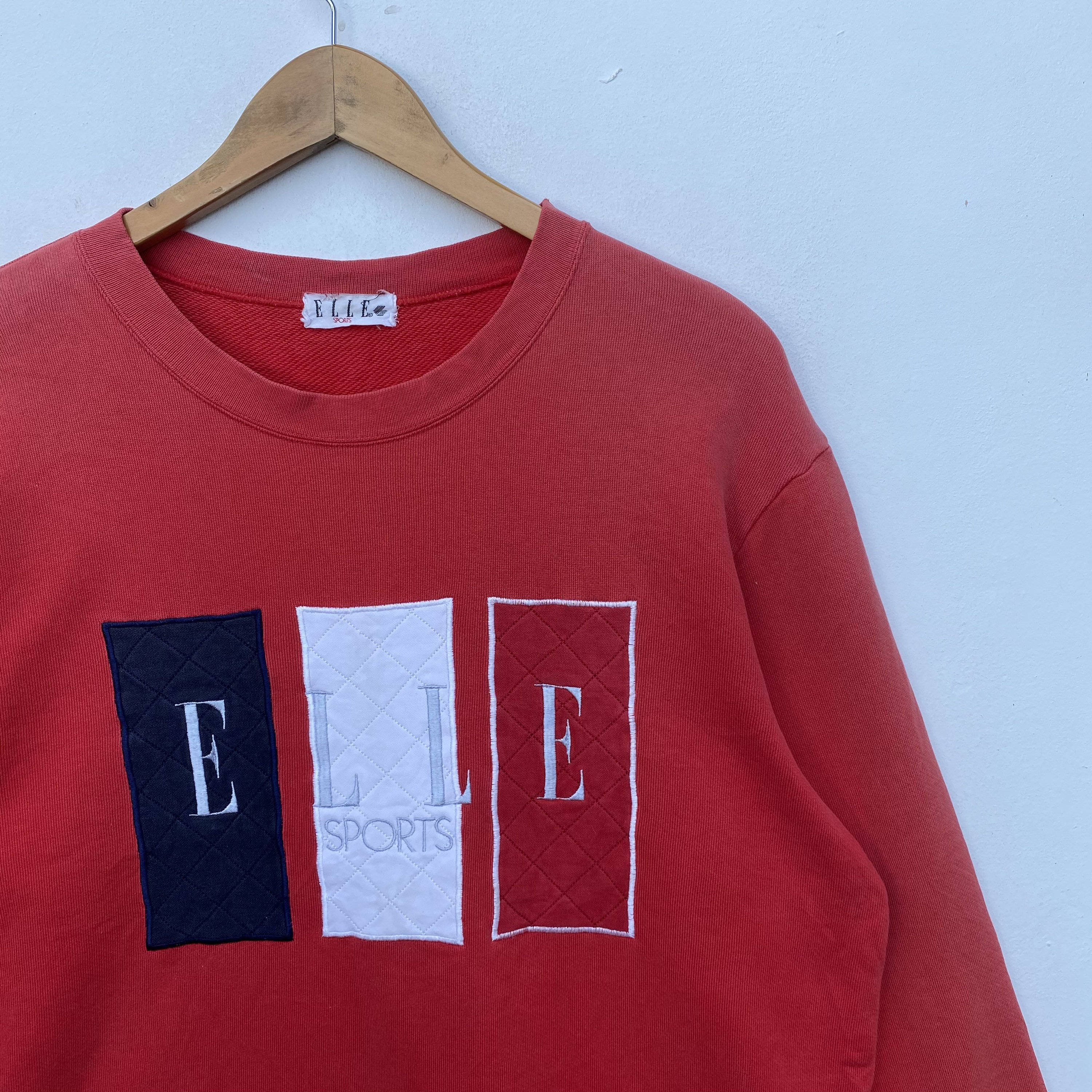 ヴィンテージ ELLE SPORTS スウェットシャツ セーター プル