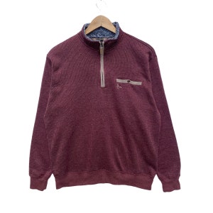 Vintage TOROY Felpa Maglione Pullover Jumper Hip Hop Swag Large Size Long Sleeve Dark Brown Colour Vtg anni &#39;90