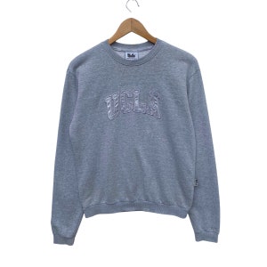 UCLA University Of California Sweatshirt Sweater Pullover Jumper Long Sleeve Medium Size Gray Colour Shirt Los Angeles College Bruins