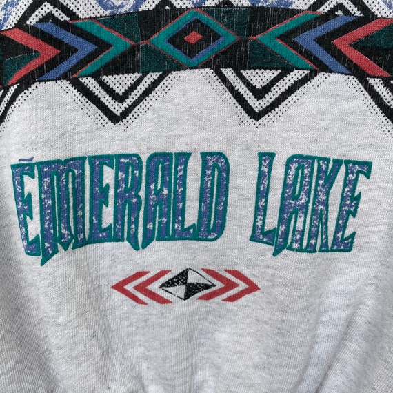 Vintage EMERALD LAKE Canada Sweatshirt Sweater Pu… - image 7