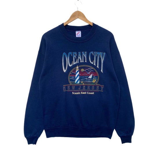 Vintage OCEAN CITY New Jersey Sweatshirt Sweater Pullover | Etsy